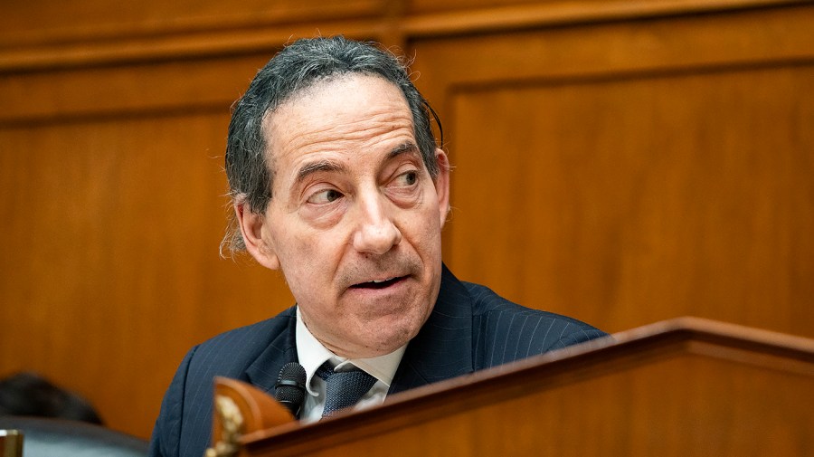 Representative Jamie Raskin speaks at a congressional hearing.