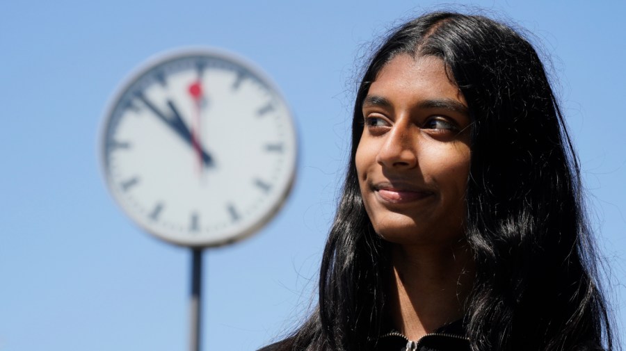 Hansika Daggolu, an incoming junior at Mission San Jose High School, poses in San Francisco, Tuesday, June 28, 2022.