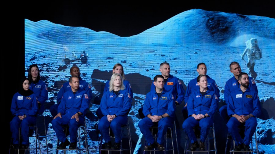 NASAs Astronaut Group XXIII graduate astronauts are photographed at their graduation ceremony Tuesday, March 5, 2024 at Johnson Space Center in Houston.