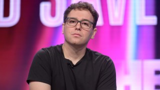 Podcaster Jon Lovett appears at an event.