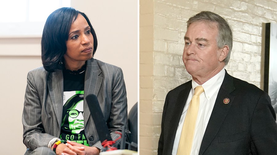 Maryland Democratic Senate candidate Angela Alsobrooks and Rep. David Trone (D-Md.)