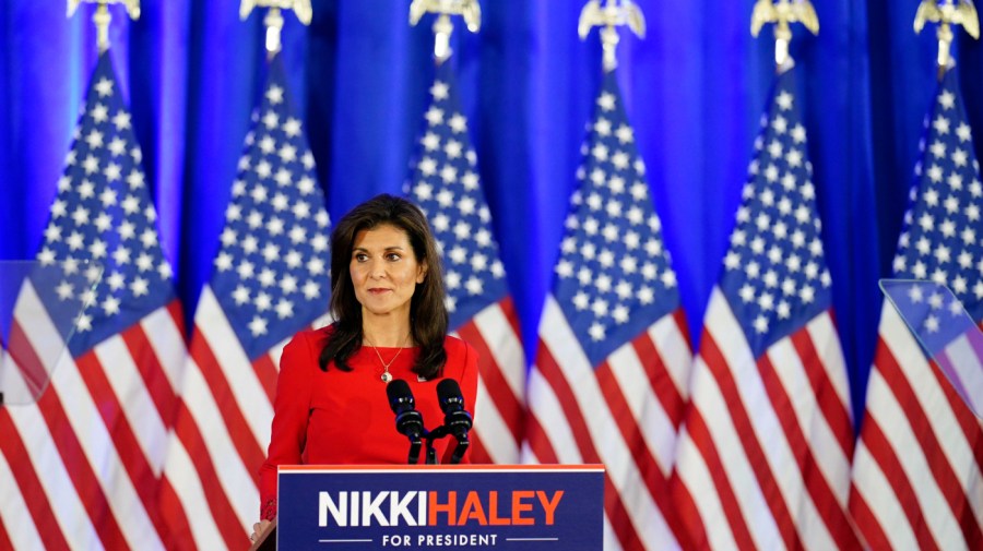 Nikki Haley announces that she is suspending her presidential campaign Wednesday, March 6, 2024 in Charleston, S.C. following Super Tuesday results.