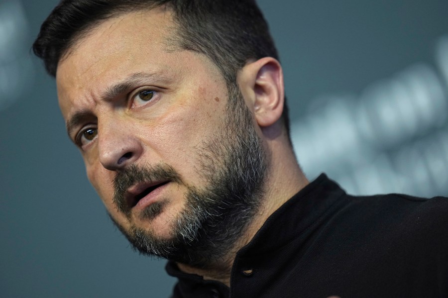 FILE - Ukraine's President Volodymyr Zelenskyy speaks during a press conference at the Ukraine peace summit in Obbürgen, Switzerland, on June 16, 2024.Ukrainian President Volodymyr Zelenskyy signaled Wednesday, June 26, 2024 he is getting tough on officials he suspects are shirking their duties in the war with Russia that is now in its third year.Zelenskyy and Ukraine’s Commander-in-Chief Oleksandr Syrskyi visited troops in the eastern Donetsk region who have weathered fierce Russian ground and air assaults in recent months. (AP Photo/Laurent Cipriani)