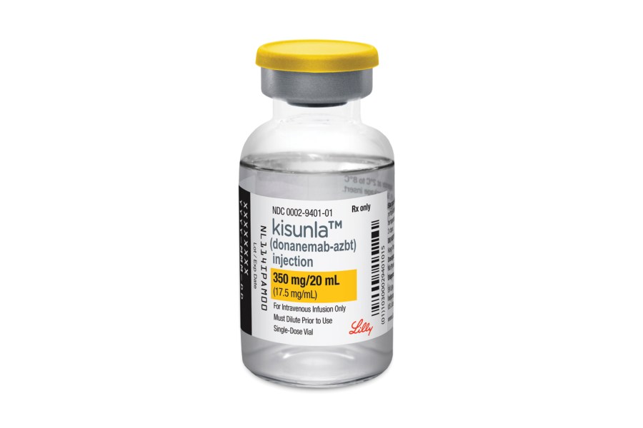 This image provided by Eli Lilly shows the company's new Alzheimer’s drug Kisunla. The Food and Drug Administration approved Eli Lilly’s Kisunla on Tuesday, July 2, 2024 for mild or early cases of dementia caused by Alzheimer’s. (Eli Lilly and Company via AP)