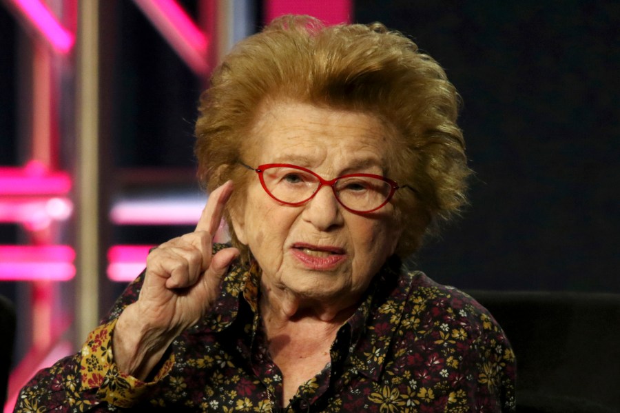 FILE - Dr. Ruth Westheimer participates in the "Ask Dr. Ruth" panel during the Hulu presentation at the Television Critics Association Winter Press Tour at The Langham Huntington, Monday, Feb. 11, 2019, in Pasadena, Calif. Dr. Ruth Westheimer, the diminutive sex therapist who became a pop icon, media star and best-selling author through her frank talk about once-taboo bedroom topics, has died. She was 96. Westheimer died on Friday, July 12, 2024, at her home in New York City, surrounded by her family, according to publicist and friend Pierre Lehu. (Photo by Willy Sanjuan/Invision/AP, File)