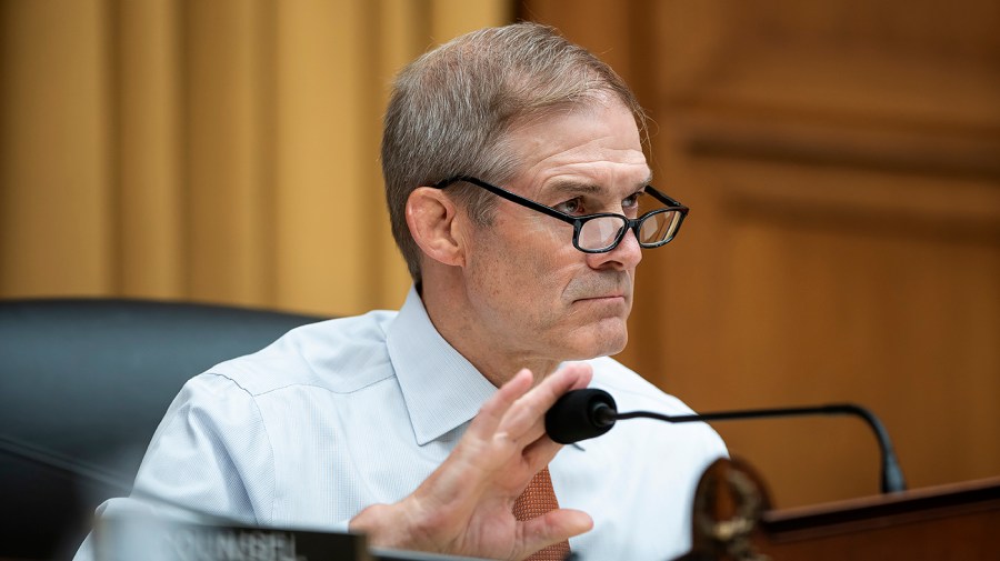 House Judiciary Committee Chair Jim Jordan speaks during a hearing.