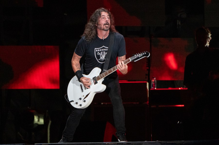 FILE - Dave Grohl of the Foo Fighters performs at Festival d'été de Québec, July 8, 2023, at Plains of Abraham in Quebec City. (Photo by Amy Harris/Invision/AP, File)