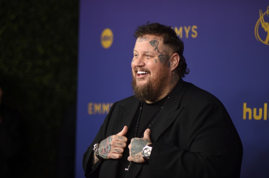 Jelly Roll arrives at the 76th Primetime Emmy Awards on Sunday, Sept. 15, 2024, at the Peacock Theater in Los Angeles. (Photo by Richard Shotwell/Invision/AP)