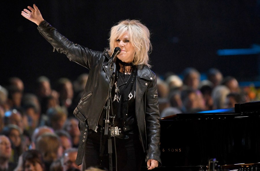 FILE - Lucinda Williams performs at the MusiCares Person of the Year tribute honoring Tom Petty in Los Angeles, Feb. 10, 2017. (Photo by Chris Pizzello/Invision/AP, File)