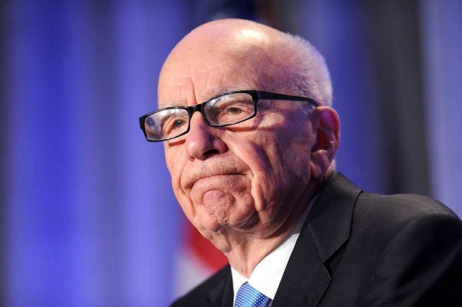 FILE - News Corp. CEO Rupert Murdoch delivers a keynote address at the National Summit on Education Reform in San Francisco, Oct. 14, 2011. (AP Photo/Noah Berger, File)