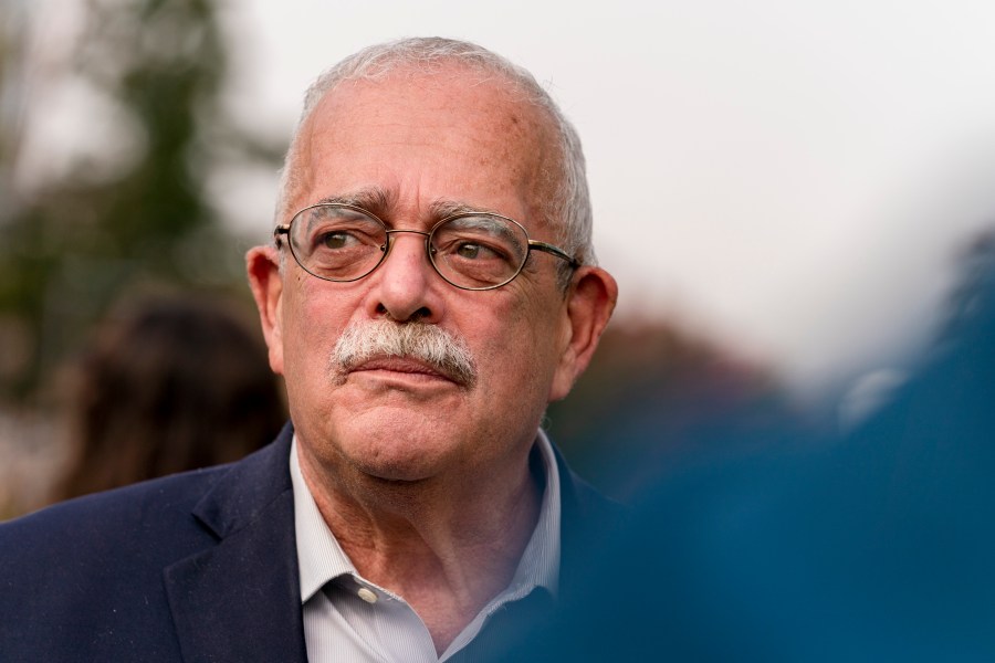 FILE - Rep. Gerry Connolly, D-Va., listens at an event, Oct. 22, 2020, in Fairfax, Va. (AP Photo/Jacquelyn Martin, File)